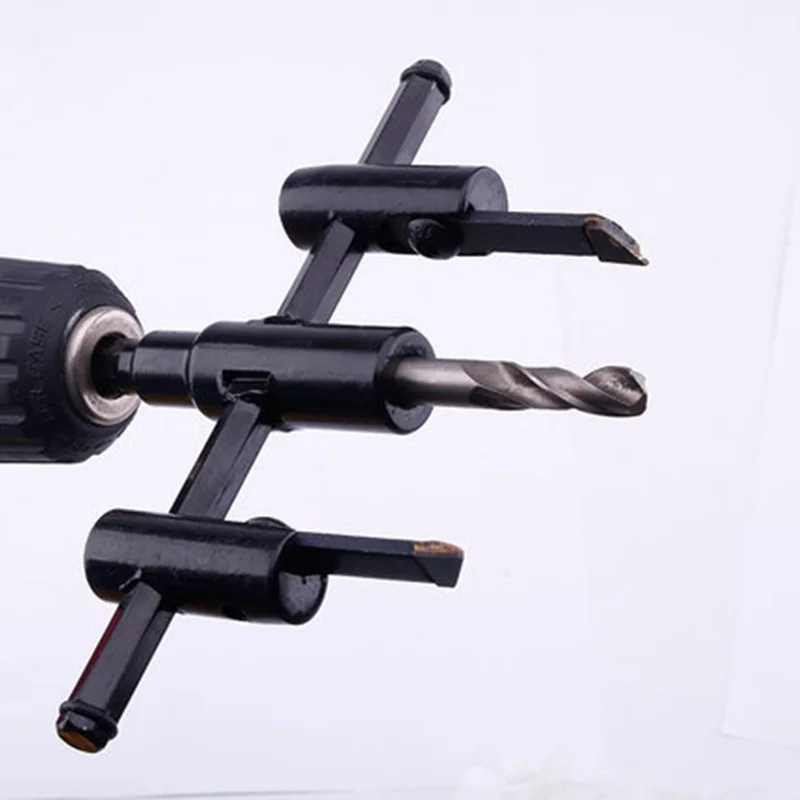 30mm-300mm Woodworking Drill Bit Adjustable Aircraft Circle Hole Saw Carpentry Opener Alloy Milling Cutters Portfolio Tools