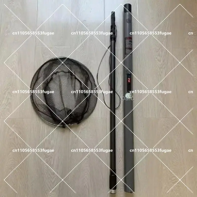4.2-meter 5000/9000-watt Aluminum Ultra-light Portable Foldable Hand Net Electric Automatic Retractable Fishing Netscoop Black