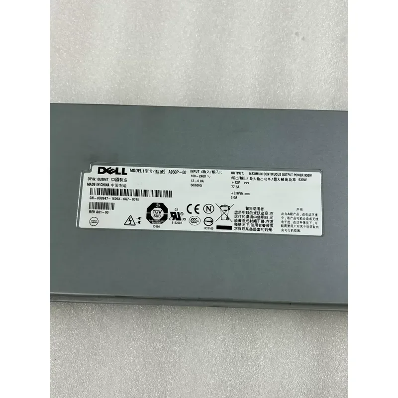 Original Power Supply for Dell PE2900 Server Model Z930P-00 High Efficiency Replacement Unit Compatible with PowerEdge 2900