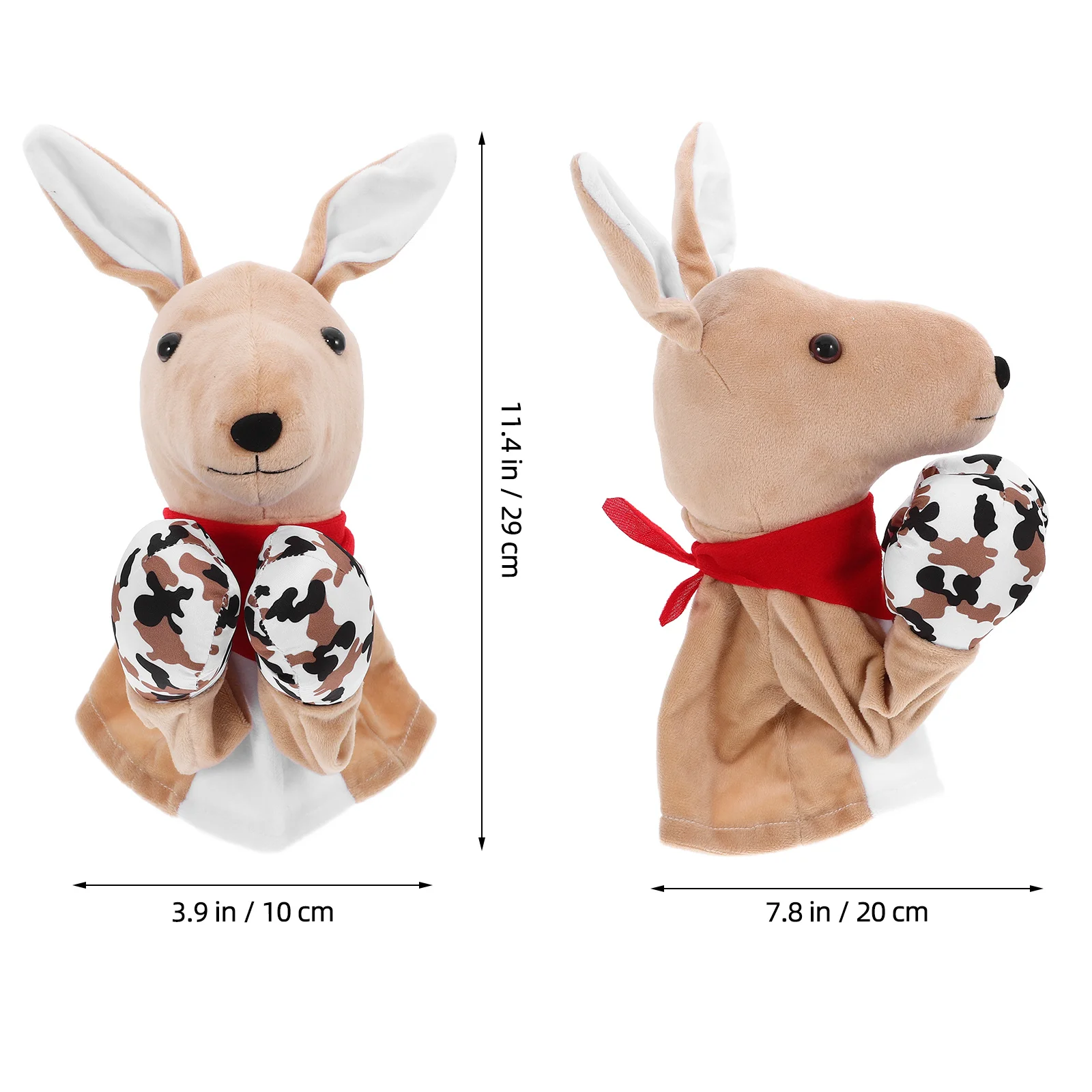 Marionnettes à main kangourou son, 1 pièce, doigt d'animal doux pour enfants, conte interactif, théâtre, jeu de rôle, cadeau de fête