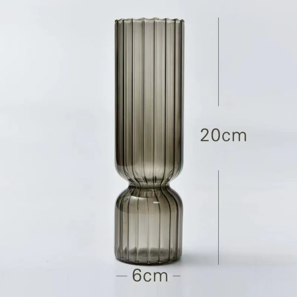 Nordic Striped Glass Vase 7