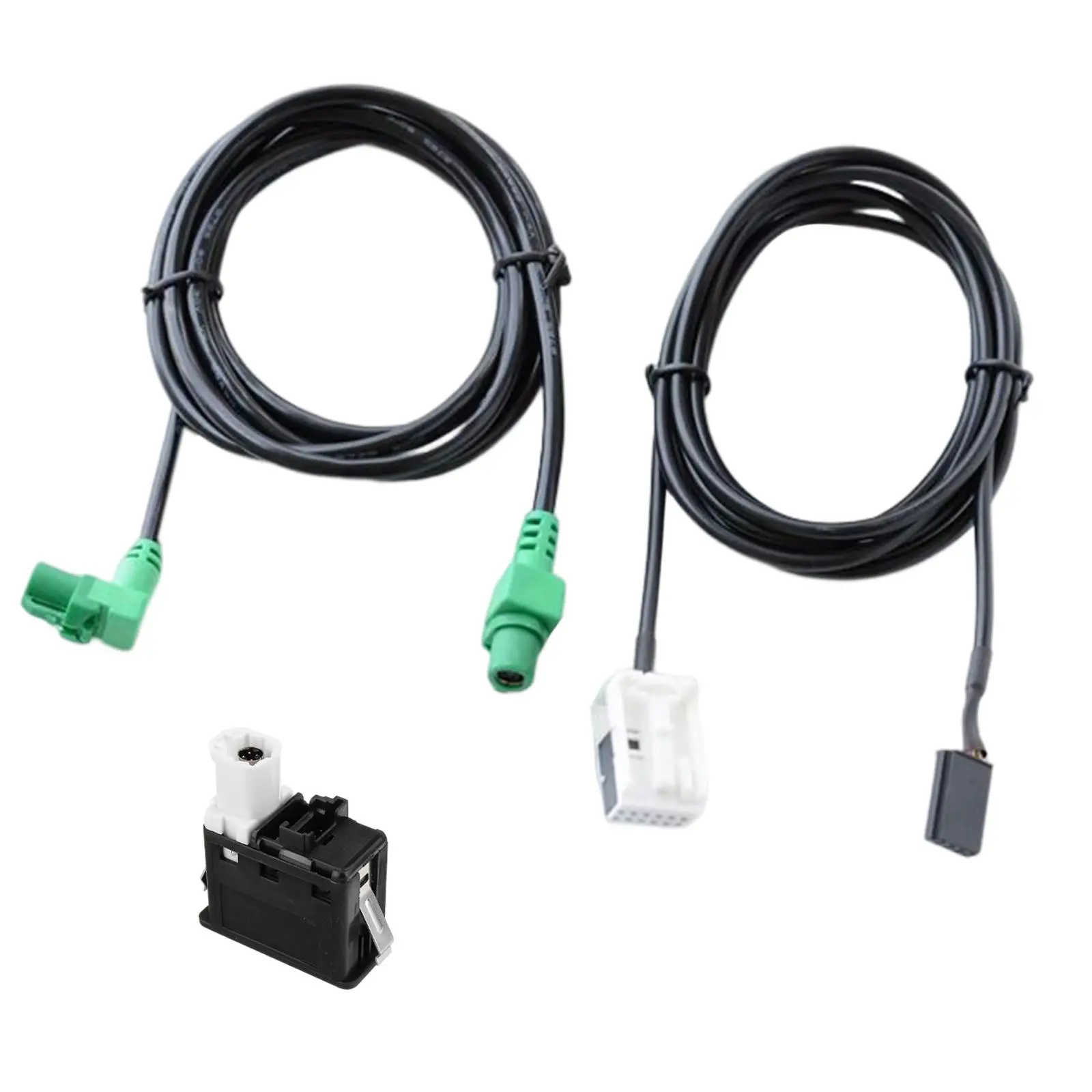 Car USB AUX Switch and Connecting Cable Spare Parts for E60 E61 E90