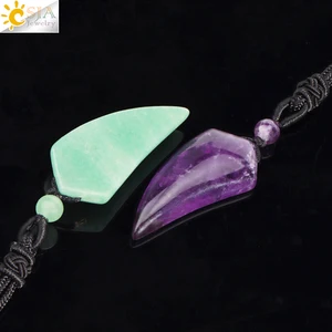 Wolf Tooth Necklace Pendant for Men and Women Amulet Natural Crystal, Pingentes Ophestist Tiger Eye Halloween Jewelry Crystals Natural Stones True Natural Stones Penders Men's H247 Leather 10 Main Sales Natural Stone Necklace - №9