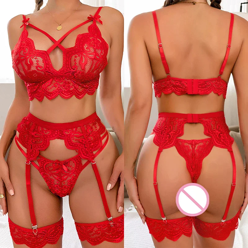 

Сексуальное женское белье, женский бюстгальтер и трусики с подвязками, 3 шт., прозрачные комплекты нижнего белья, сексуальный женский комплект нижнего белья, женские сексуальные костюмы