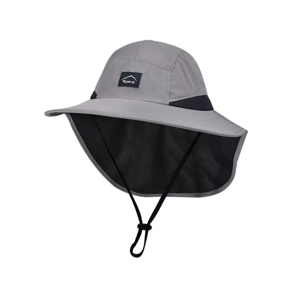 

Big Brim Shawl Children's Summer Hat Sun Protection Breathable Kids Sunscreen Hat Bucket Cap Neck Ear Cover Kids Beach Caps