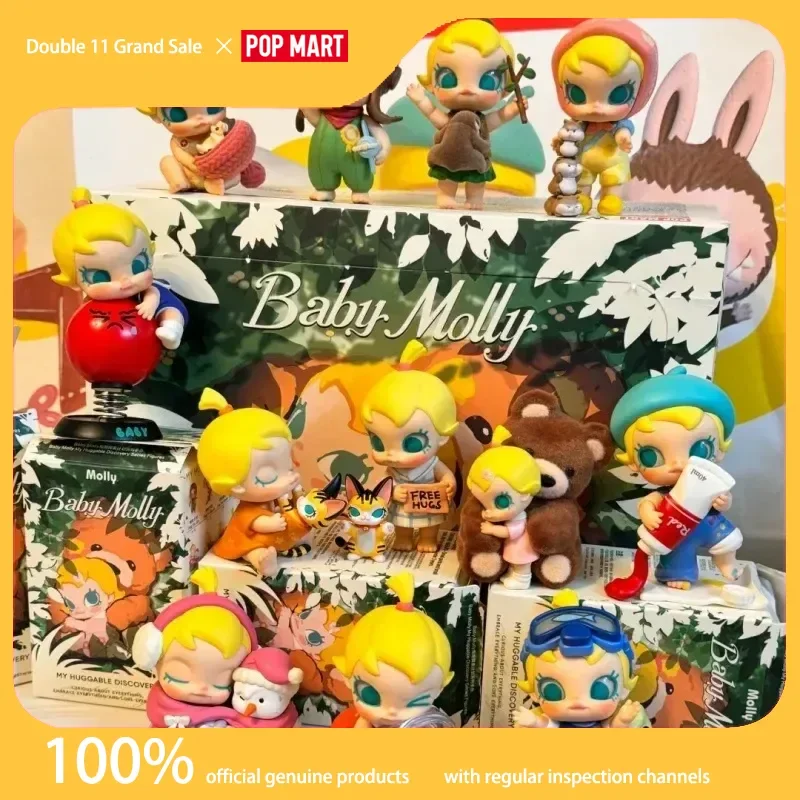 

Genuine Popmart Baby Molly Hug Exploration Project Series Little Painter Figure Blind Box Toy Birthday Gifts For Girls Trendy