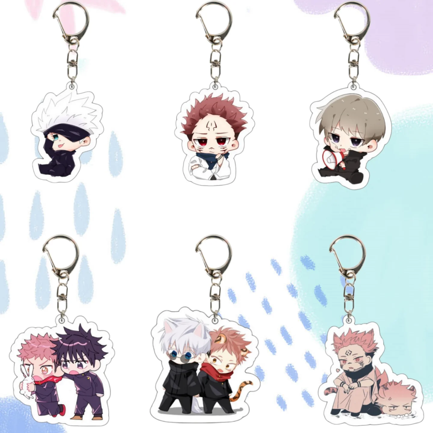 Anime Character Image Acrylic Keychain for Jjk Satoru Gojo R