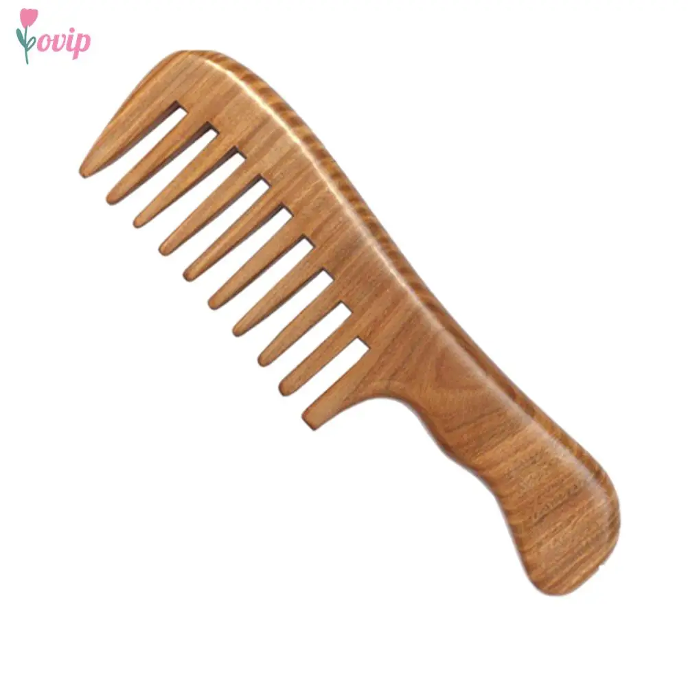 Handmade Wooden Sandalwood Hair Combs Head Massager Wide Tooth Comb Anti-Static Classic Comb Hair Styling Hair Care Tool