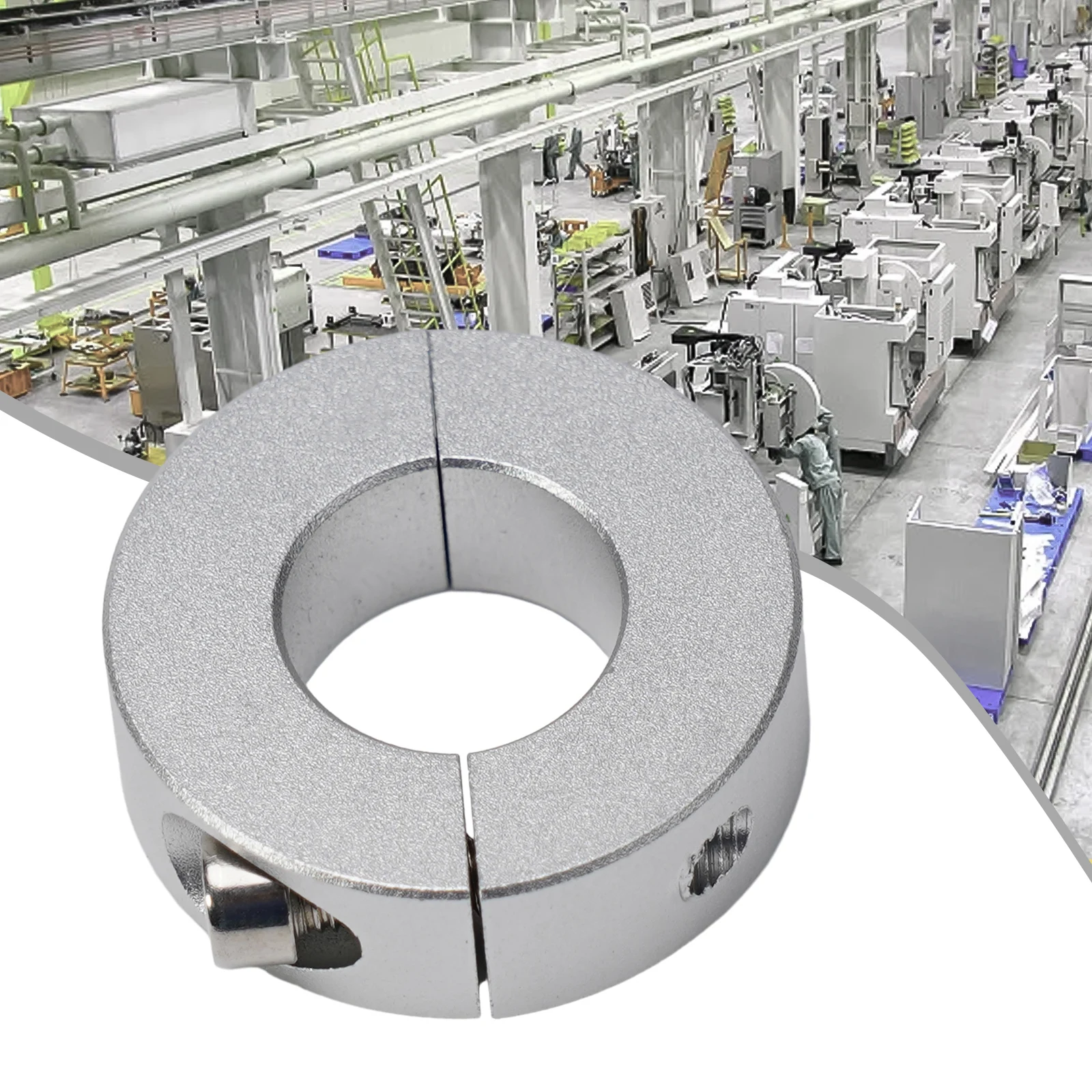 Clamp Collar  Double Split  13-30mm Inside  Diameter  Shaft Collar Clamp Type  Aluminum Alloy Fixed Rings Clamp Collar