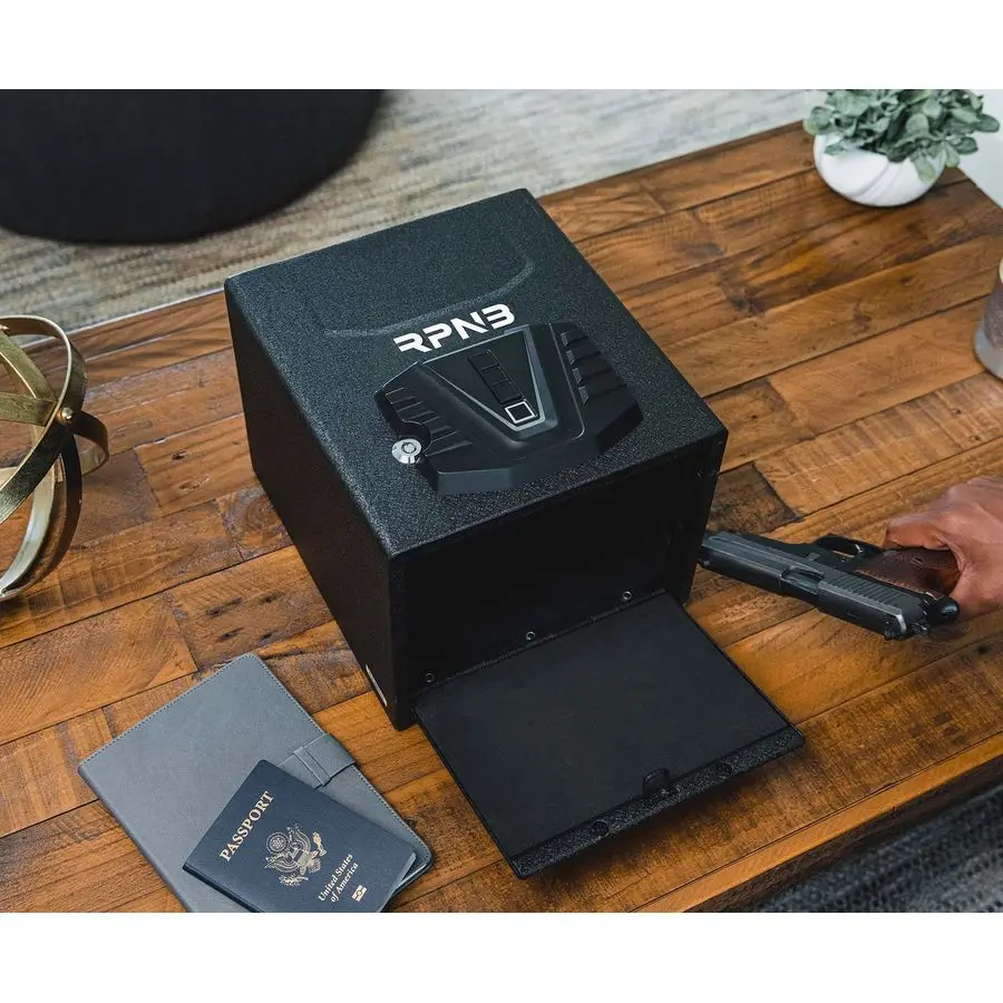 Сейф для обеспечения безопасности пистолета, устройство защиты от огнестрельного оружия QuickAccess с биометрическим усилителем по отпечатку пальца, цифровая клавиатура