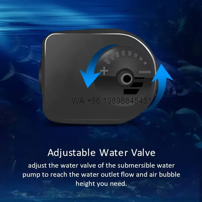 Wmwmnu for Adjustable Flow Hanging Plastic Aquarium Protein Skimmer with 5W AC Pump for Saltwater Reef Fish Tank
