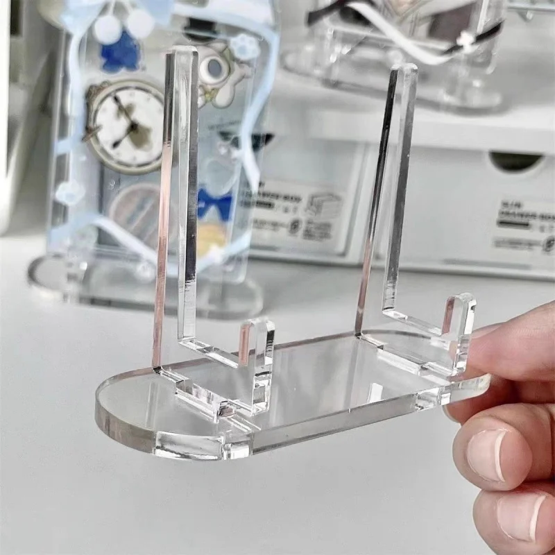1 Acrylic Transparent Stand (Multi-purpose) - Business Card Holder, Badge Display Stand & Universal Display Stand