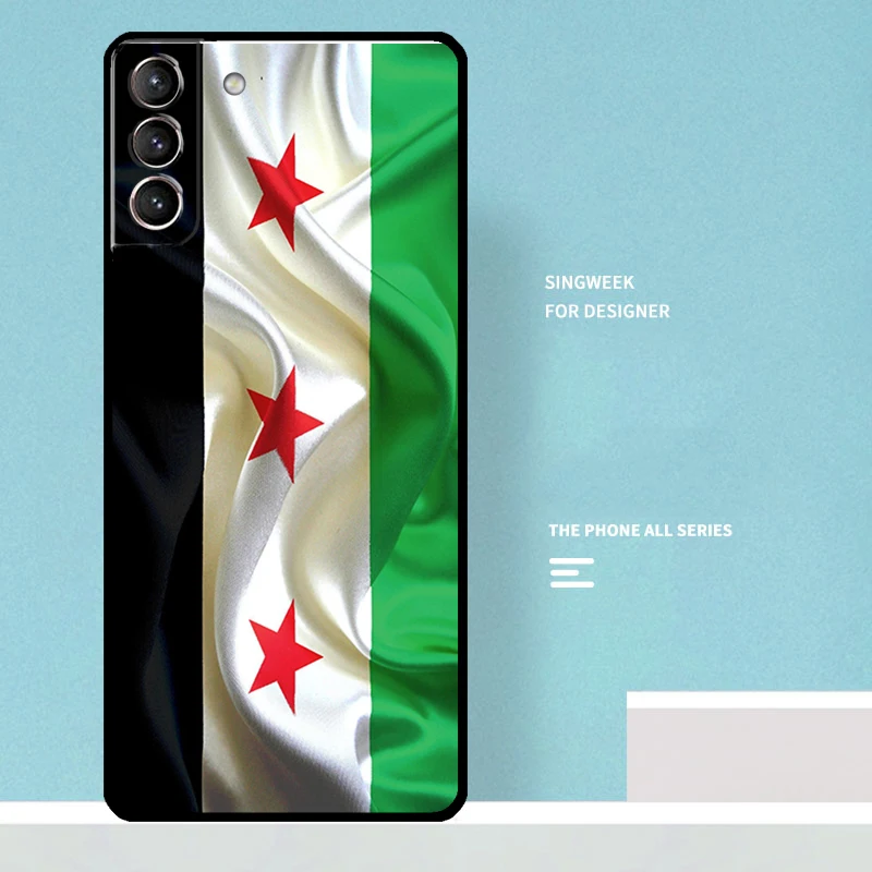 Flag of Syria Case For Samsung Galaxy S24 Ultra S21 S22 S23 Plus Note 10 Note 20 S8 S9 S10 S20 FE Coque