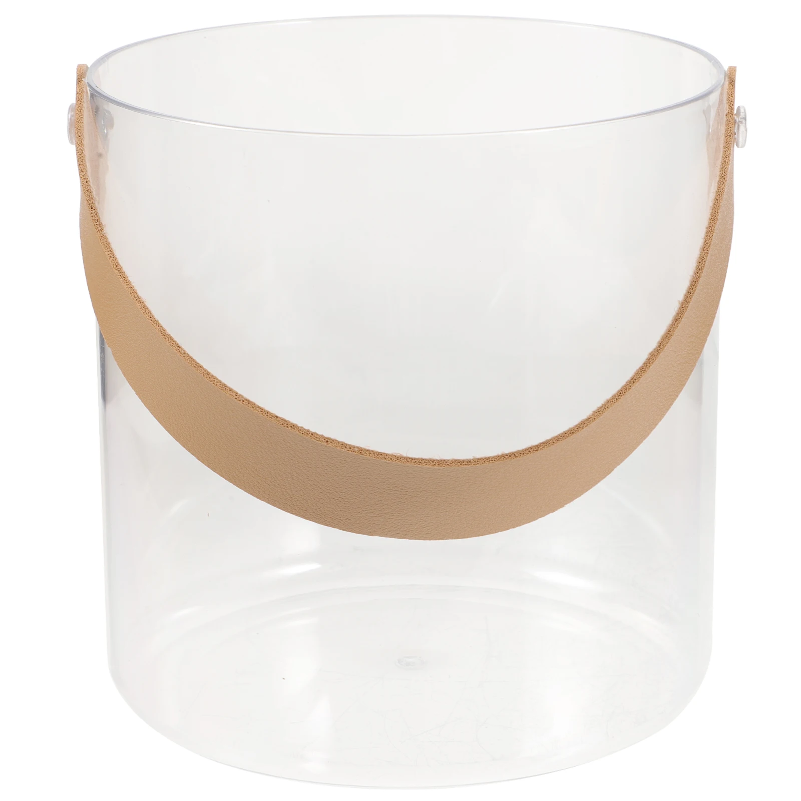 

1pcs Ice Bucket Barrel Portable Outdoor Transparent Large Cooler for Parties Storage Holder Bar Accessories
