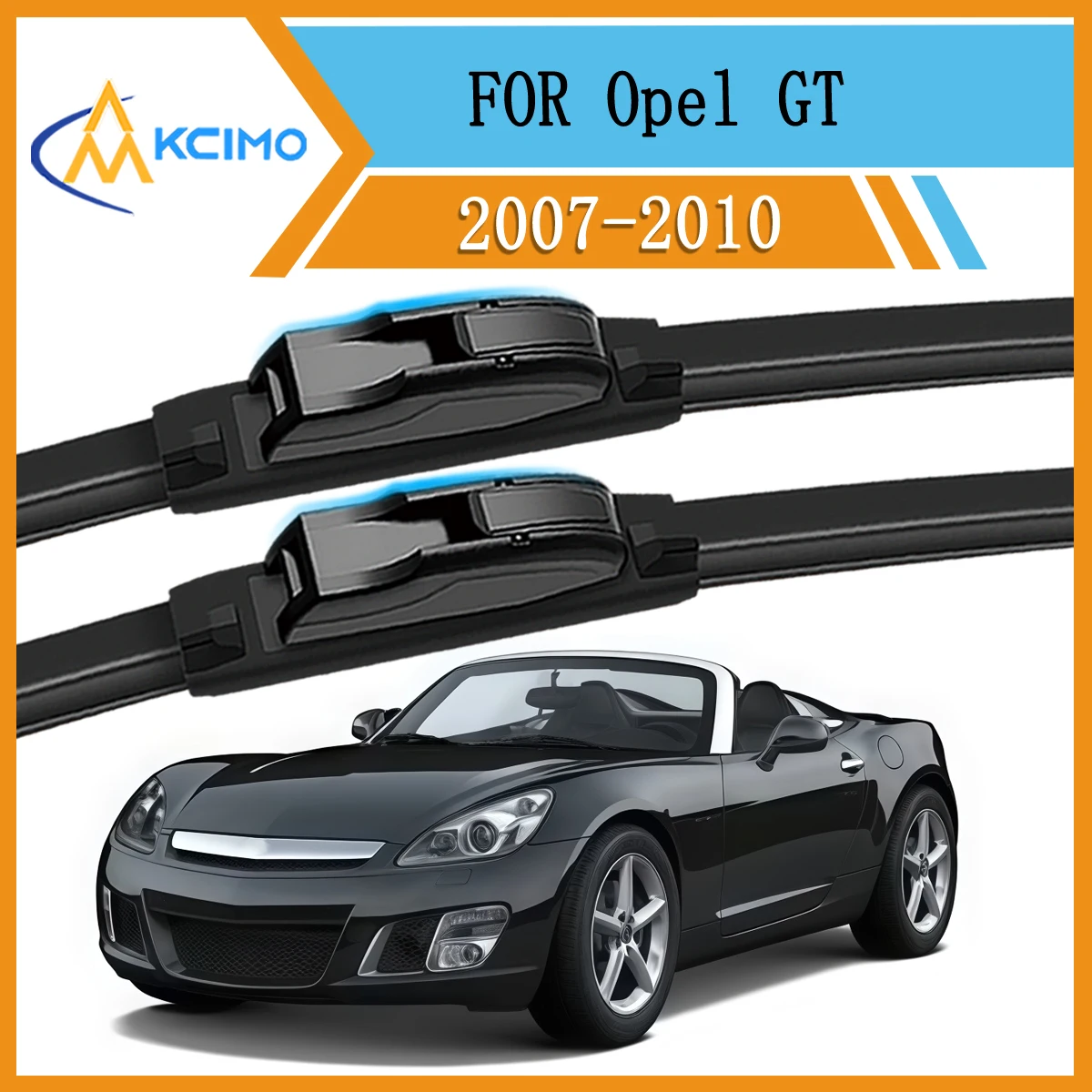 

Windshield Wipers Set Premium Beam Blade For Opel GT 2007-2010 Streak-Free All-Season Rubber Quiet Smooth Wiping