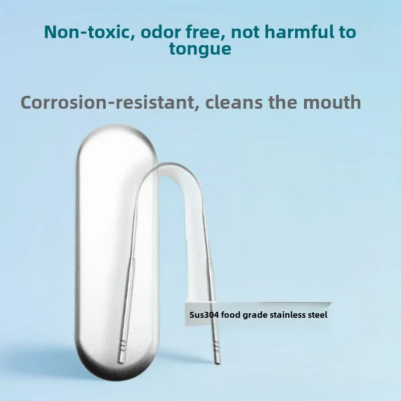1 قطعة الفولاذ المقاوم للصدأ U-شكل اللسان مكشطة طلاء اللسان الأنظف التنفس الطازجة الفم لإزالة رائحة الفم الكريهة فرشاة اللسان لوحة
