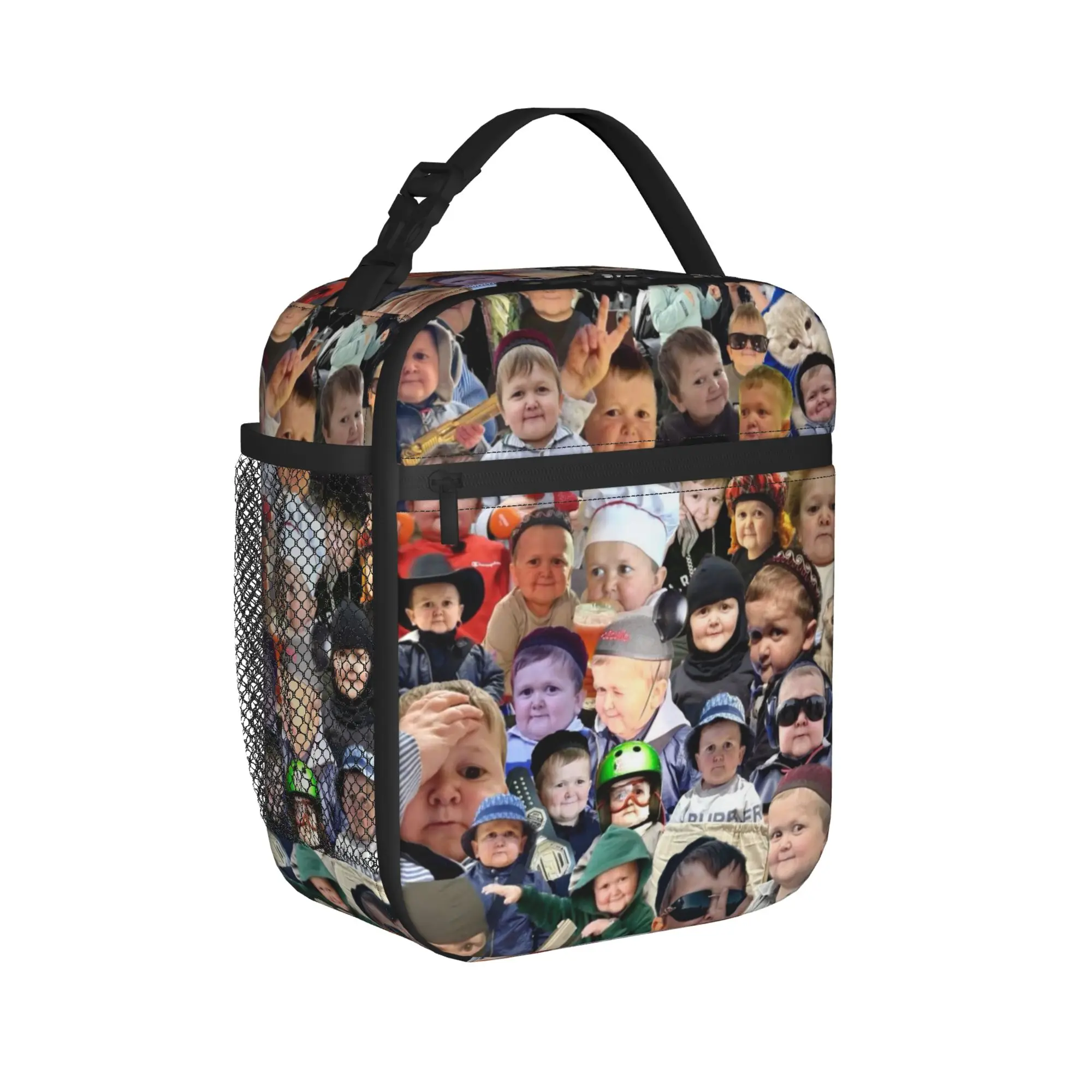 Hasbulla Hasbullah Thermal Insulated Lunch Bags for School  Portable Food Bag Men Women Cooler Thermal Food Box