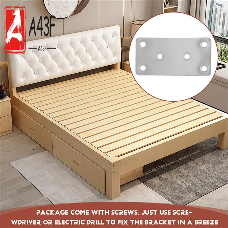 

A43F-6 шт. ремонтные пластины, прямые кронштейны, сверхмощный плоский кронштейн, ремонтные пластины из нержавеющей стали для мебели, дерева