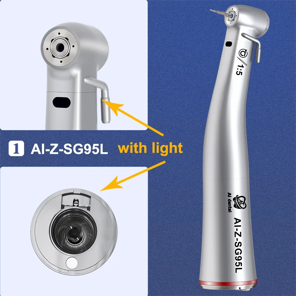 Z-SG-serie Chirurgisch implantaathandstuk Lage snelheid LED Elektrische micromotor Glasvezel AI Tandheelkundig extern watersproeisysteem Vlek