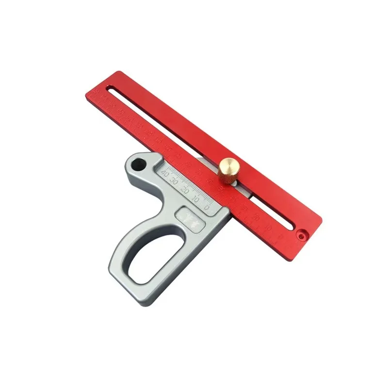 

Combination Square Woodworking T Ruler 200/300/400mm Aluminum alloy Scribing Ruler 45/90° Triangle Rulerng Trimming Hole Locator
