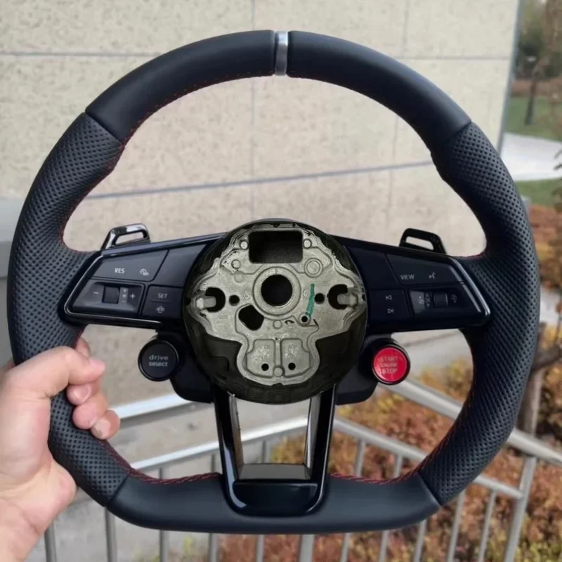 Car Steering Wheel Suede Leather For Volkswagen Magotan Polo Golf Passat Tiguan Shangku R PlateInterior Accessories view 2