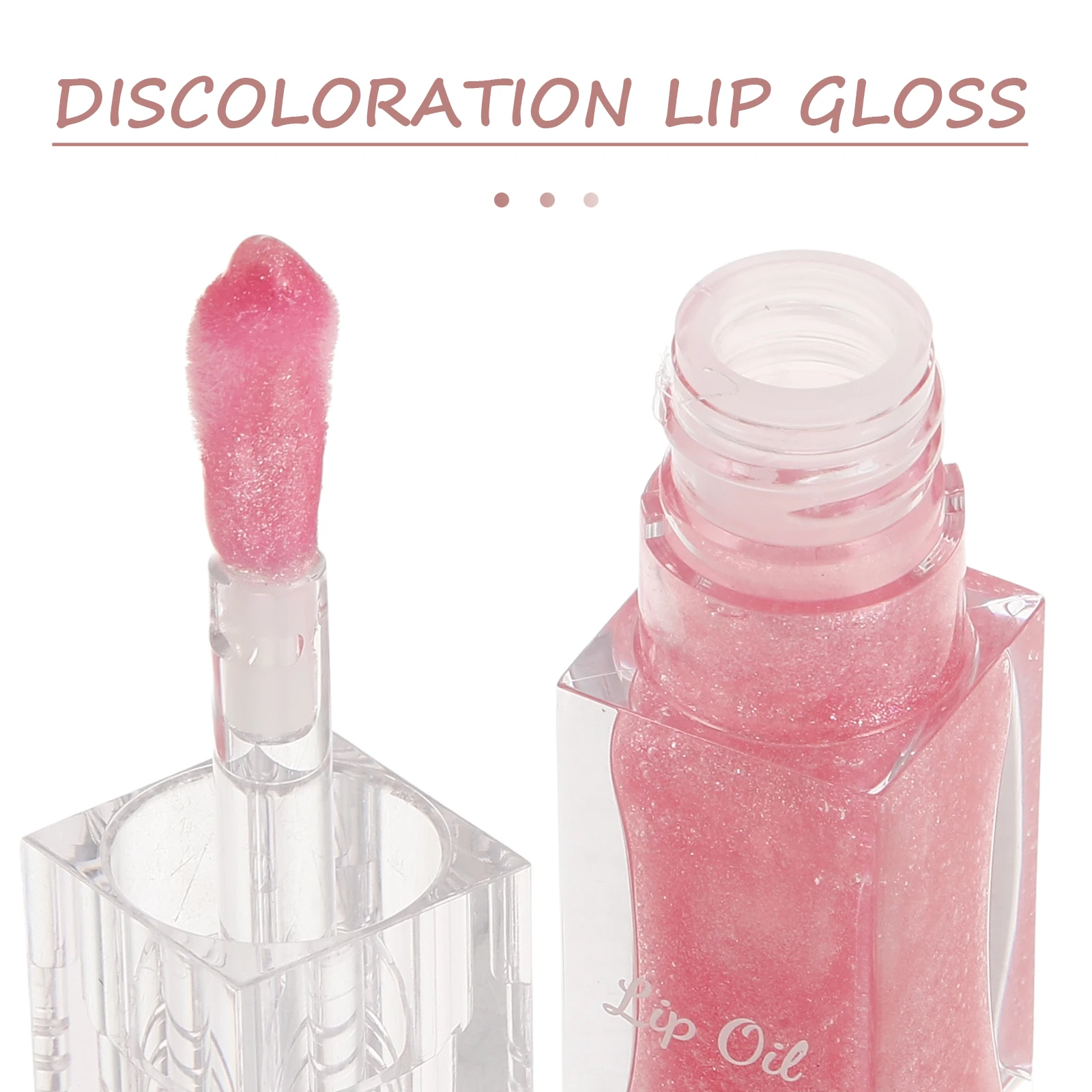 Aceite Labial que Cambia de Color, Hidratante, Brillante, Voluminizador de Labios, Brillo Labial No Pegajoso, Bálsamo de Larga Duración, Lápiz Labial Nutritivo