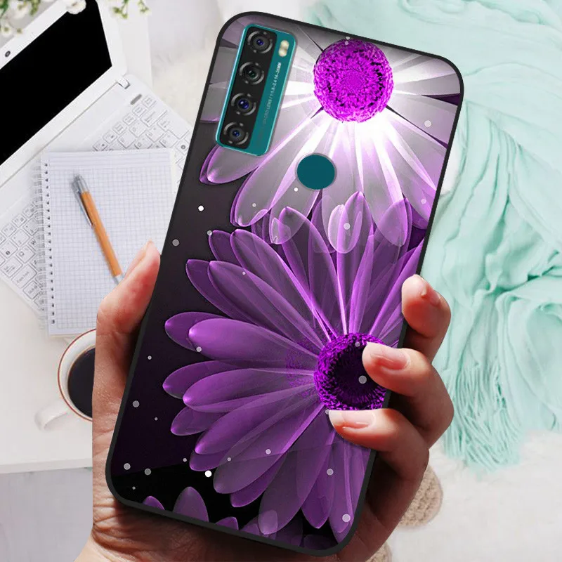 For TCL 20 SE Case Silicone Shockproof Soft TPU Phone Cover For TCL 20 SE Funda 20SE 6.82\