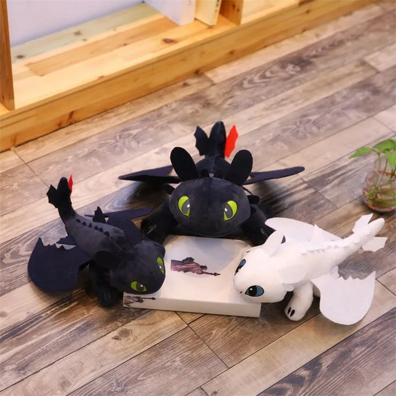 Toothless Anime Cushion Light Fury Dragon Plush Cushion Cute Cartoon Action Dolls Bionicle Night Furia Stuff Toy Children Gifts