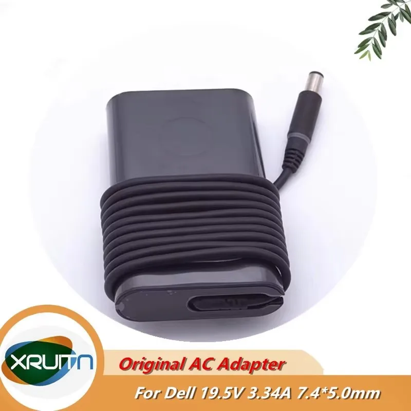 

Original 19.5V 3.34A 65W AC Adapter Laptop Charger For Dell Latitude 7480 7400 Power Supply HA65NM130 DA65NM130 HK65NM130 0G4X7T