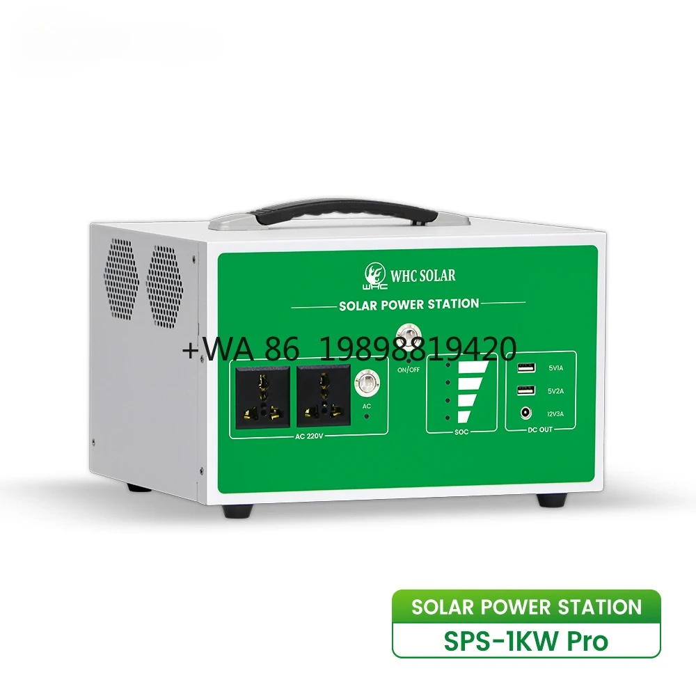 

Портативный солнечный генератор 1 кВт, 1000 Вт, 1000 Вт, мини-все в одном, солнечная энергетическая система для кемпинга, уличного домашнего использования