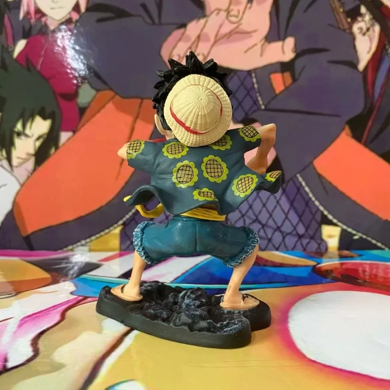 Bandai – figurine de dessin animé une pièce, modèle d'action Luffy, cadeau d'anniversaire, châssis de bureau, poupée, ornements, Collection de Transformation
