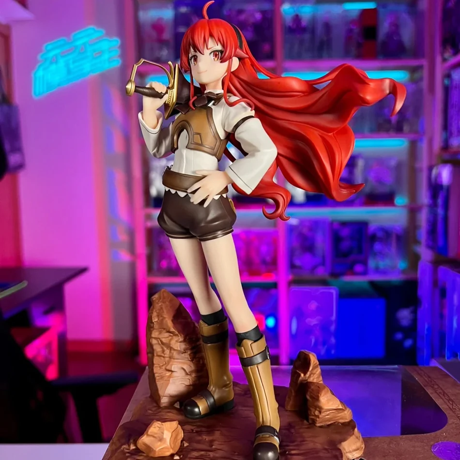 Figura de Anime Eris Boreas de 22CM, juguete Mushoku Tensei, figuras de acción de Eris Greyrat, modelo de figura de PVC, estatua coleccionable, muñeca decorativa