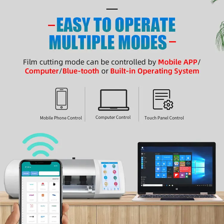 Unlimited Mobile Phone Screen Protector Plotter Cutting Machine TPU Film Nano Hydrogel Film Cutting Machine