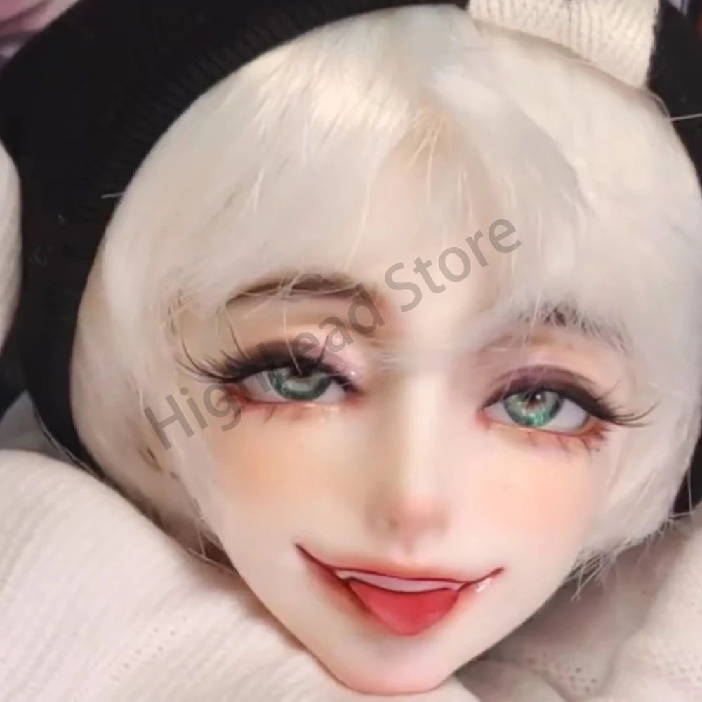 

New 1/4 BJD Doll Boy Head No Makeup Resin Doll DIY Smile Boy Doll Head Without Makeup Doll Accessories BJD Toys