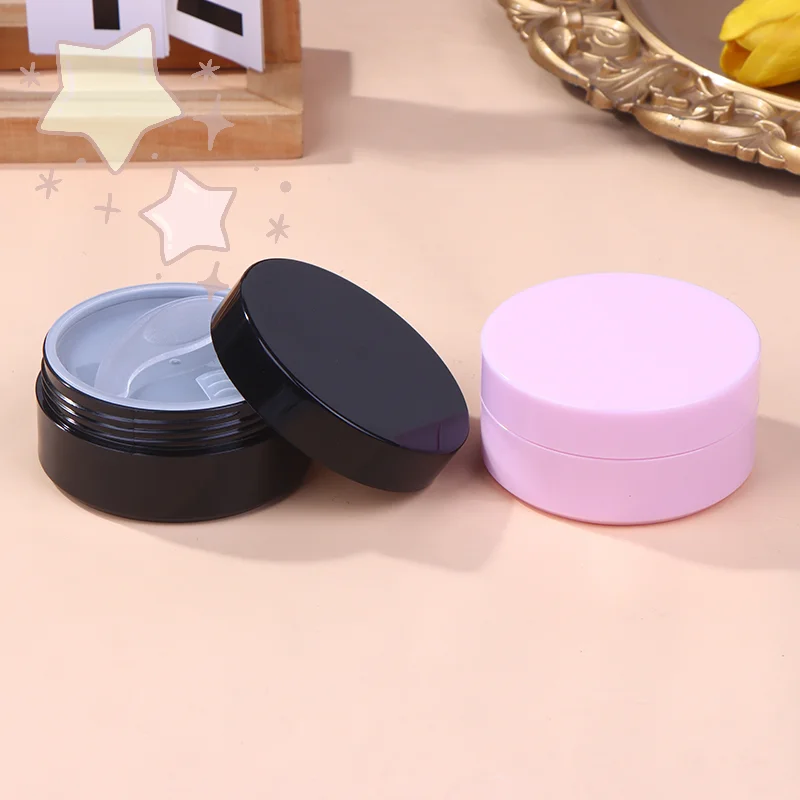 100 جرام فارغة واسعة الفم قناع عين جرة زجاجة مسطحة مع ملعقة كريم الجسم غسول التعبئة والتغليف زجاجة السفر الحاويات مستحضرات التجميل #4