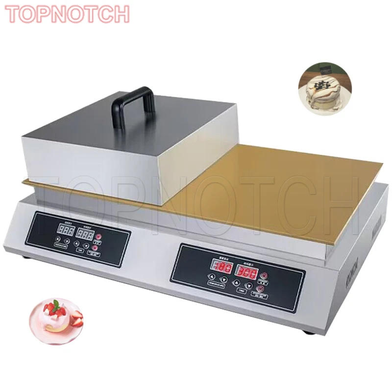 Commercial Household Dualhead Digital Temperature Control Electric Souffle Waffle Maker Machine Fluffy Souffle Machine