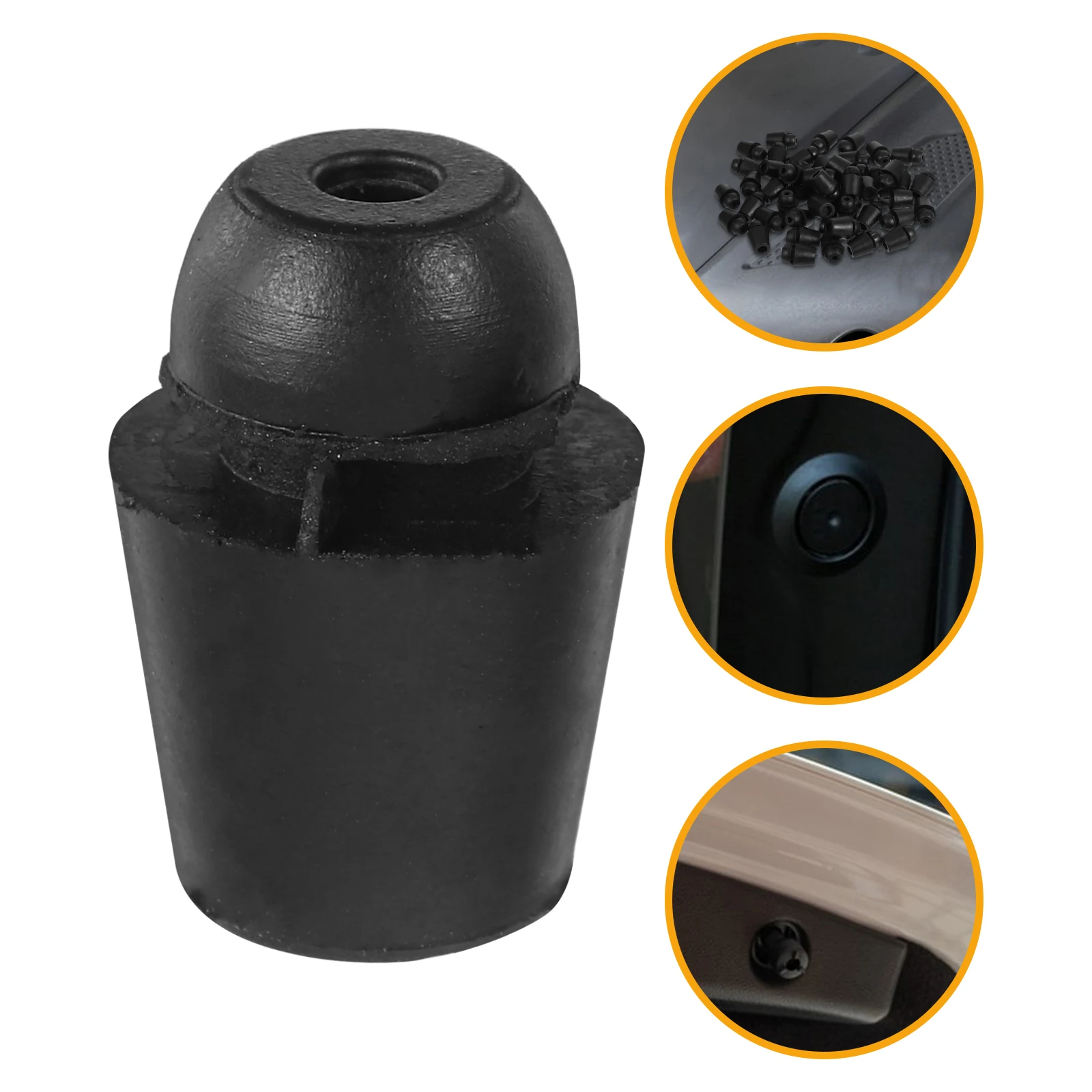 

50pcs Car Door Shock Absorber Rubber Bumper Guard Cap Trunk Door Edge Protector For Engine Hood Doors Bumper Guards For Car