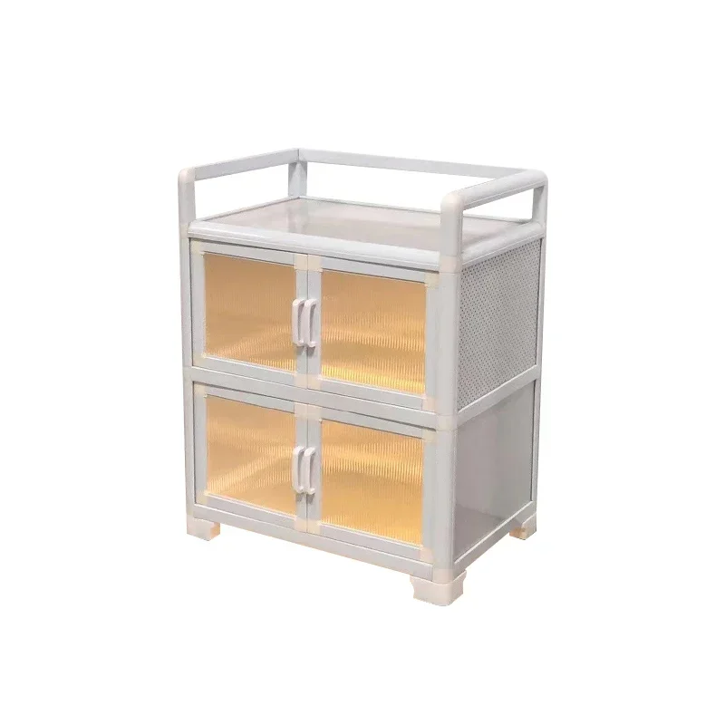 

FashionMulti-function Kitchen Cabinets Aluminum Alloy Storage Cabinets Sealed Dustproof Cutlery Holder Magnetic Suction Kitchen