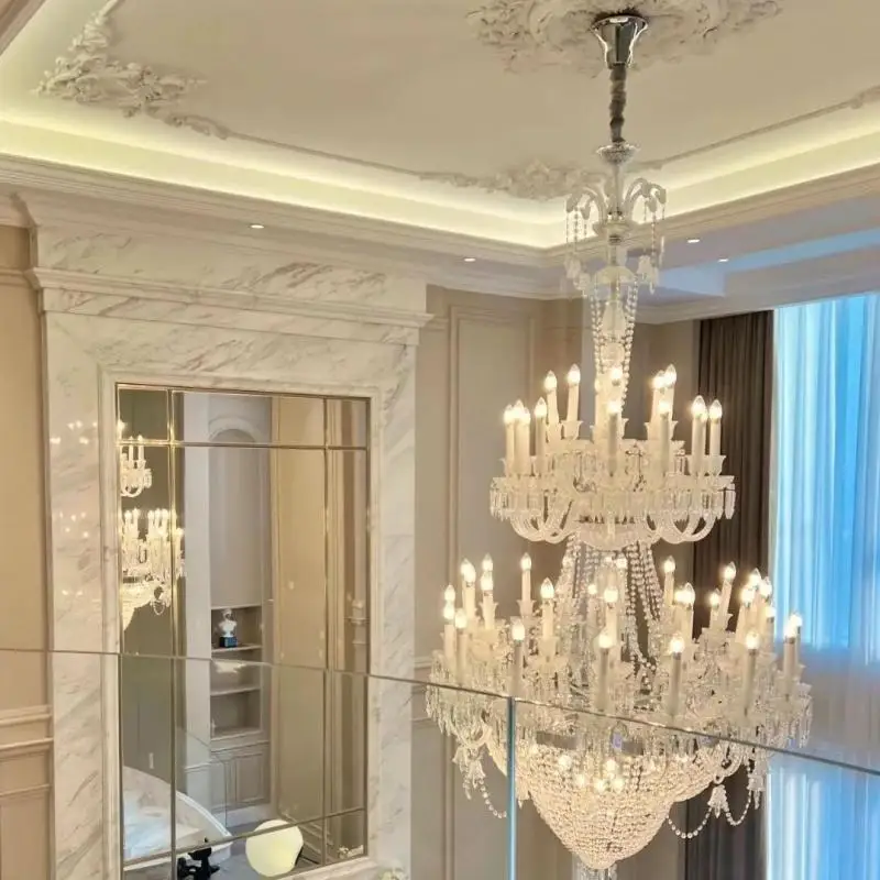 

Хрустальная люстра в стиле арт-деко для гостиной