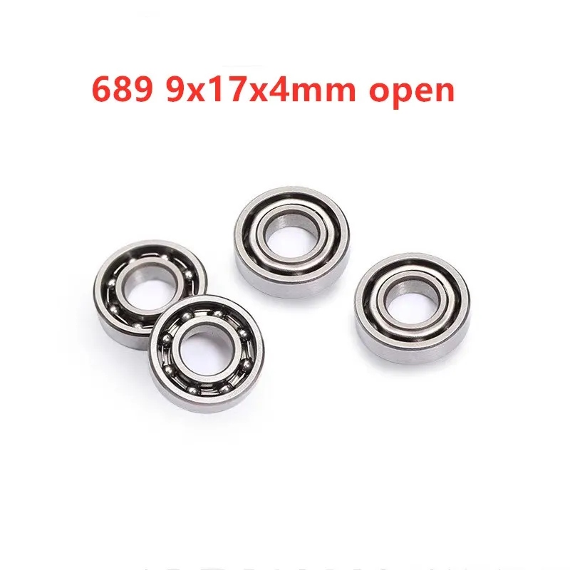 100pcs miniature bearing 689 689K  9*17*4mm open type deep groove ball bearings 9x17x4 mm