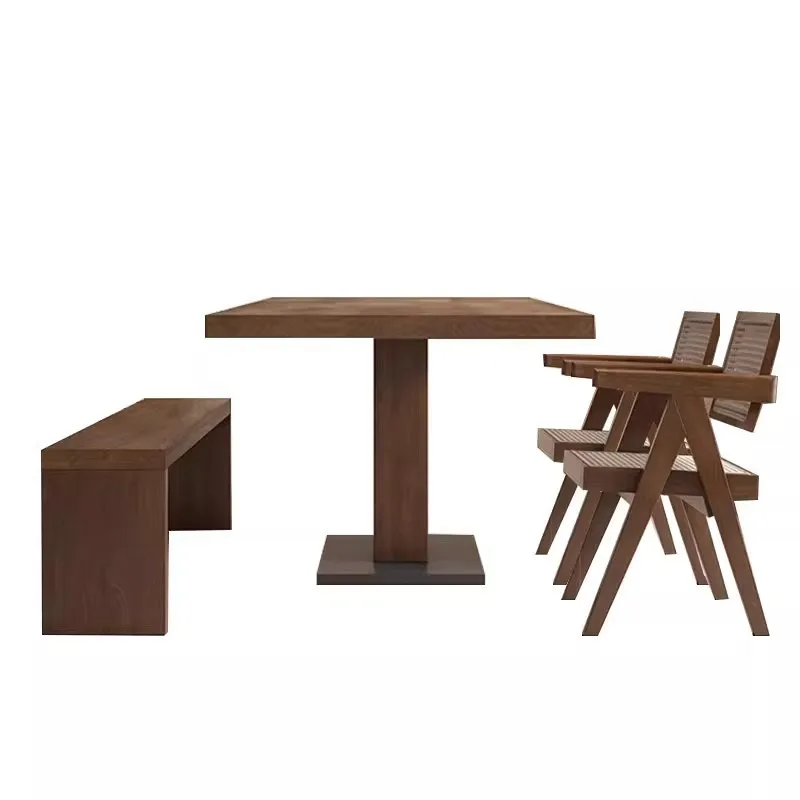 Factory Direct 2026 Solid wood tea table Coffee table Home living room Office workbench Simple creative negotiation tabl Desk lo