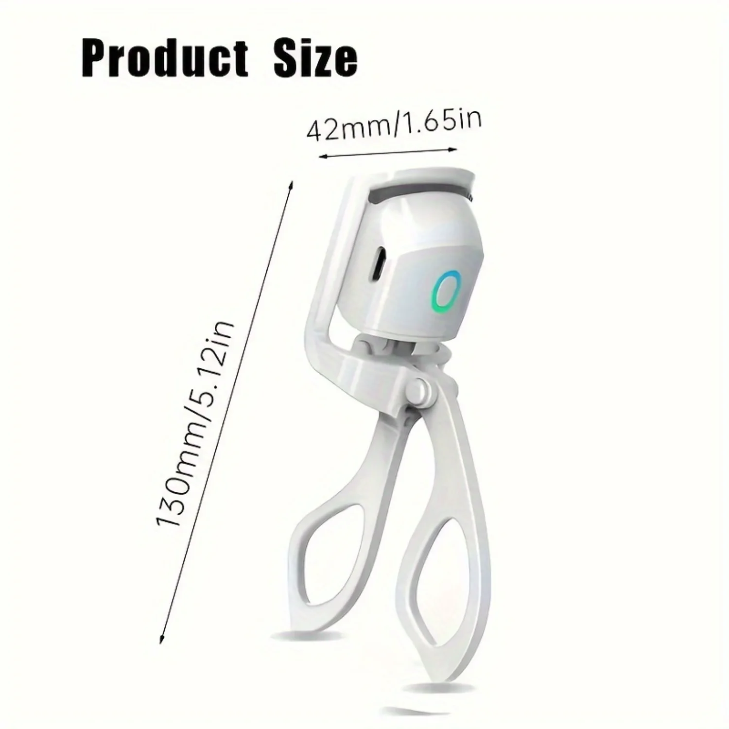 1pc Effortless ABS Eyelash Curler - Modern Design for Perfectly Curled Lashes,  Use, Long-Lasting, Easy-to-Use Makeup Tool