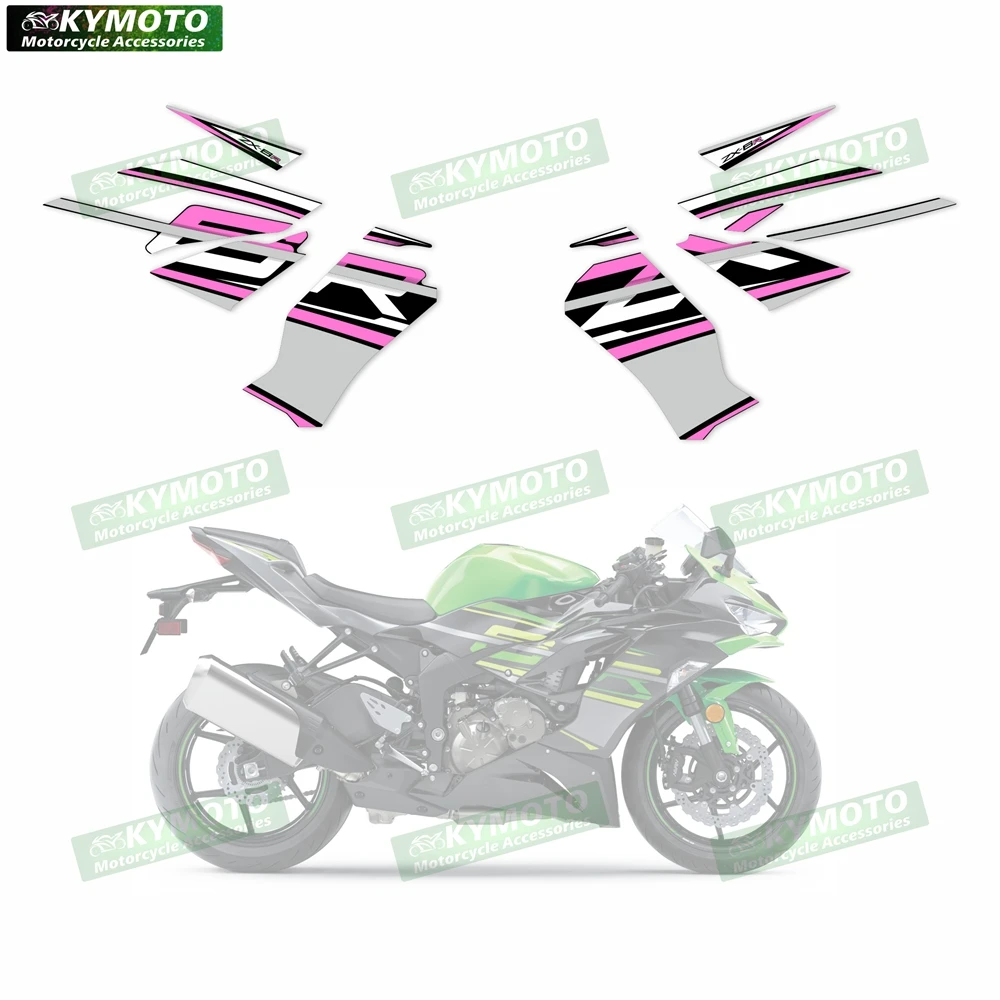 For ZX-6R ZX6R 19 ZX636-19 motorcycle accessories stickers decorative fuel tank engine logo fairing helmet decals full set