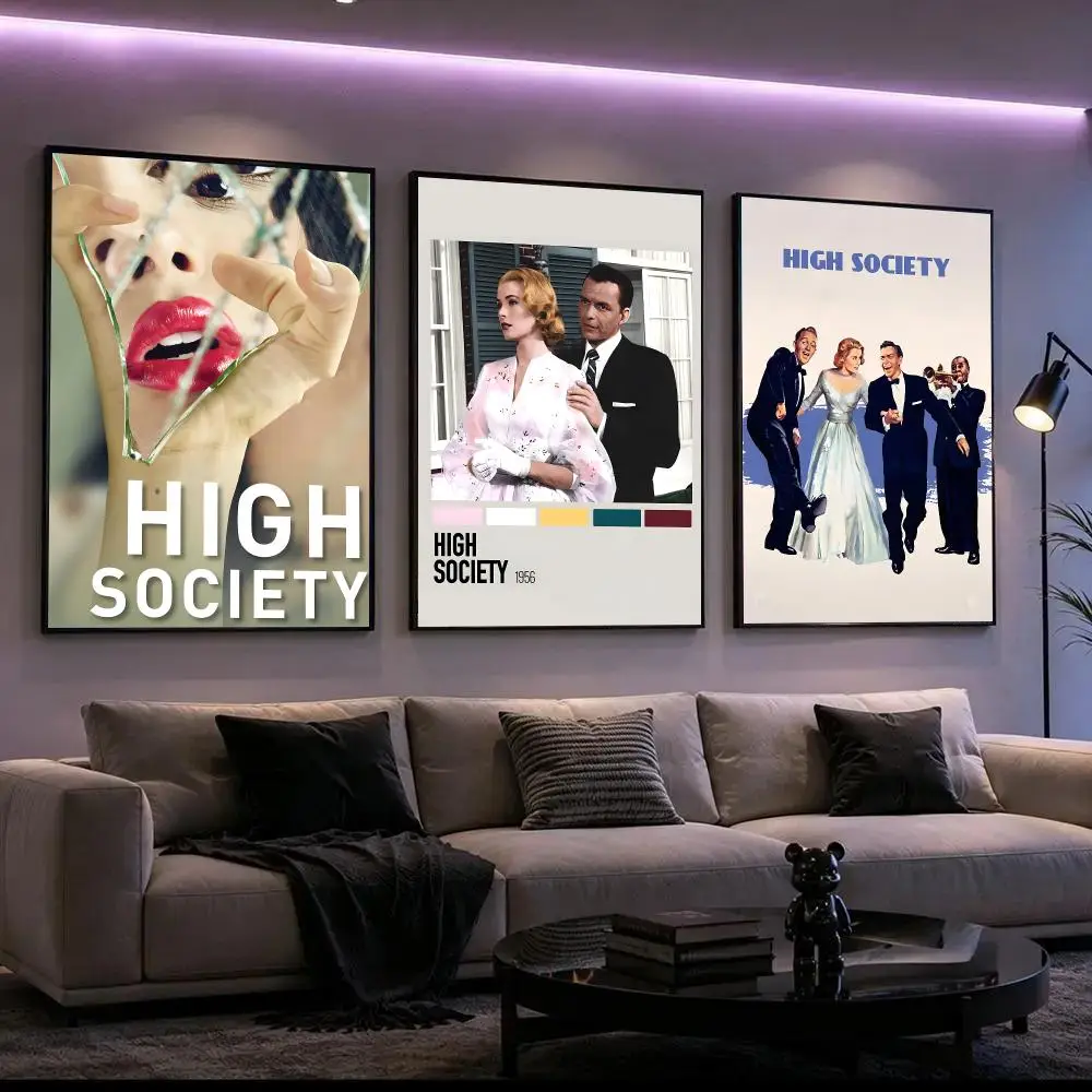 Moive High Society Poster Poster HD Waterproof Self-Adhesive Wall Art – Multi-Scene Use, Top Gift Pick