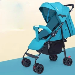 Baby stroller light folding simple umbrella car can sit and lie on baby's summer travel baby's stroller