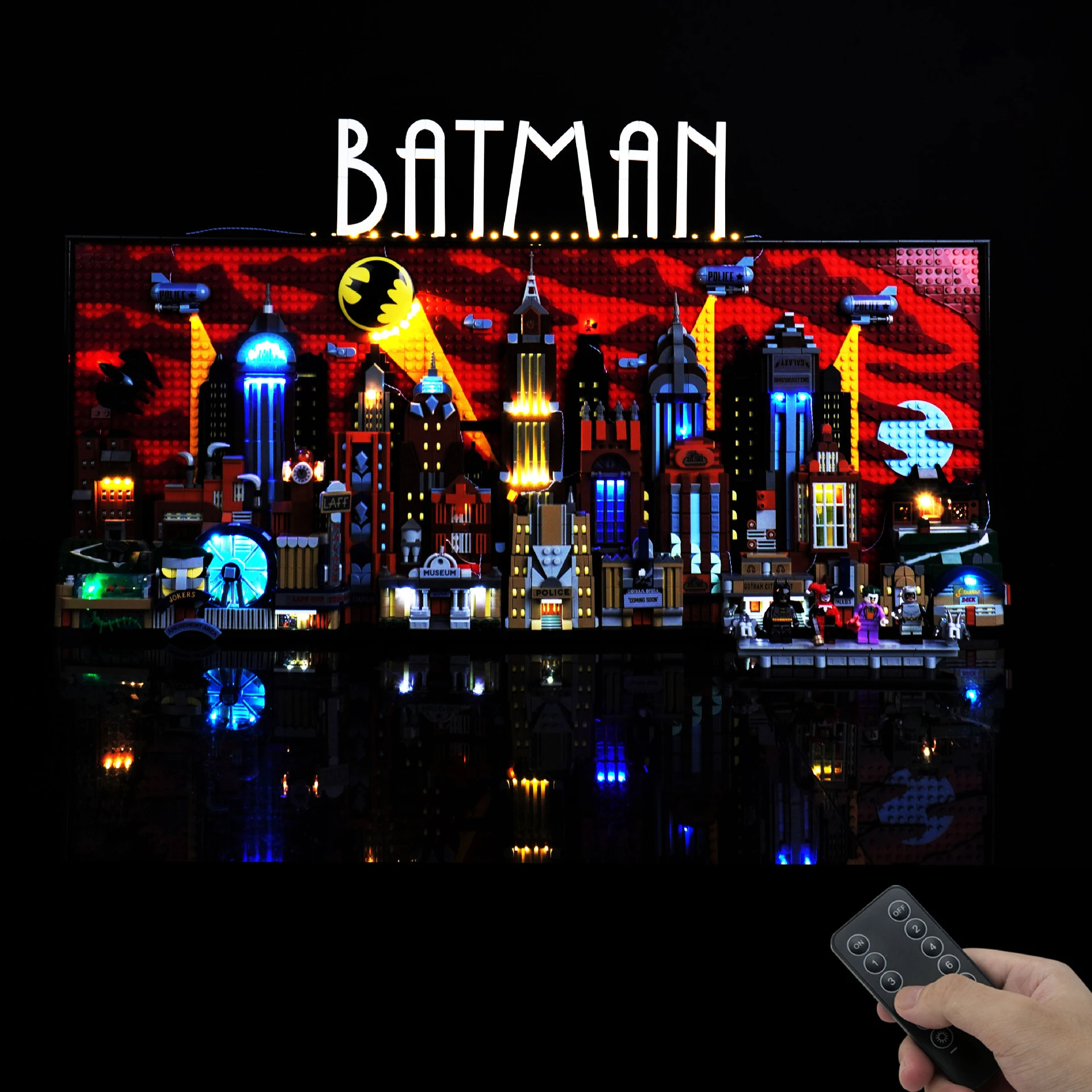 

LED Light Kit for 76271 Gotham City Skyline Building Blocks Remote Control DIY Lighting Set (Model Not Included)