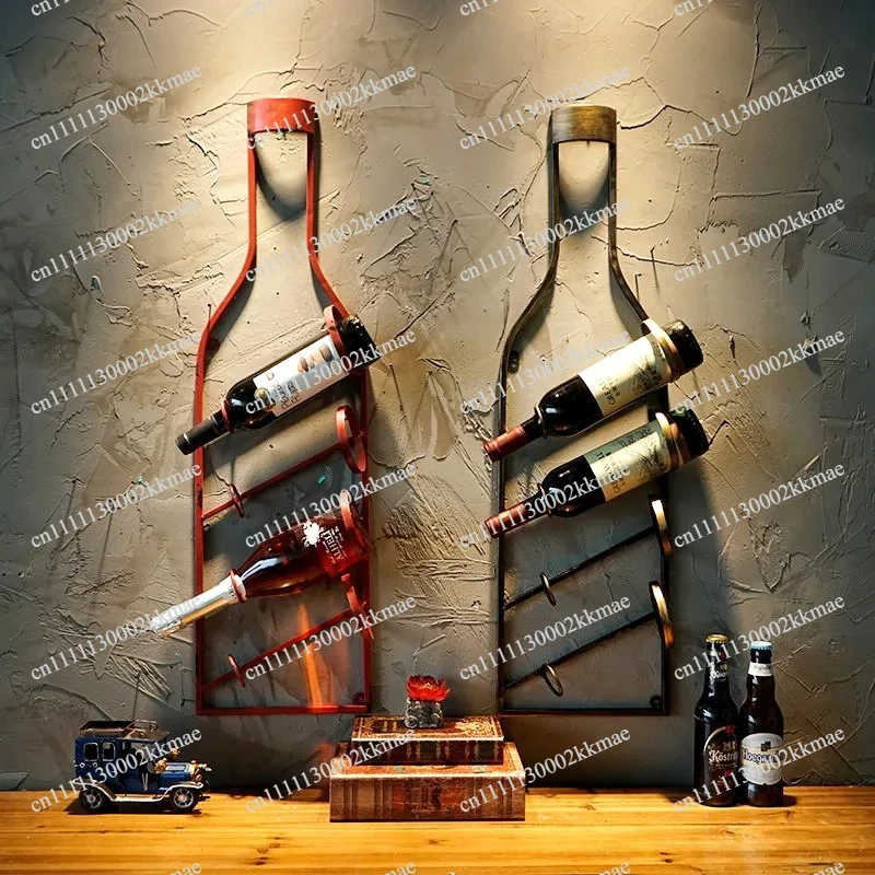 رف حائط للنبيذ بتصميم عتيق، حا - مراجعة Home Bar Shelves وسعره
