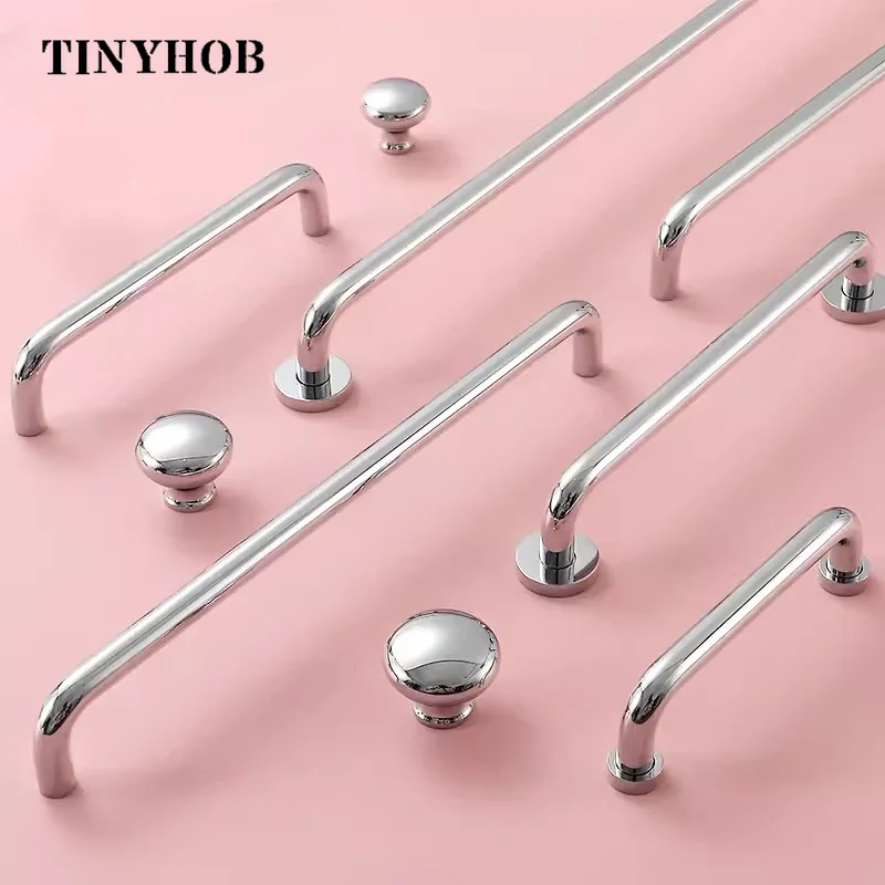 Minimalism Brass Bright Chrome Long Furniture Handles Wardrobe Kitchen Cupboard Cloakroom Bedside Cabinet Handle/ Shoe Cabinets