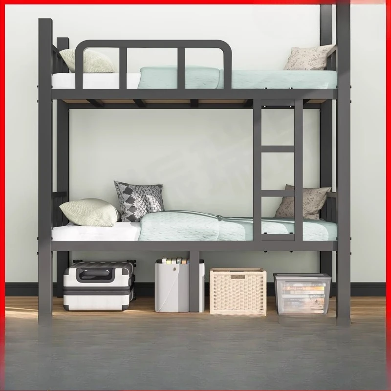 [foreign-trade-thickening]-upper-and-lower-bunk-beds-iron-frame-beds-staff-dormitories-high-and-low-bed-shelves-schools-dou