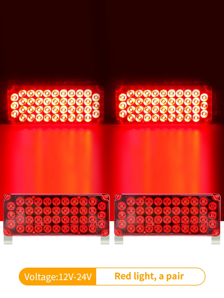 Red Car Large truck explosion flashing light led warning Signal light one drag two security booth double color light 12v24v